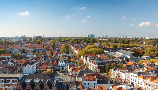 Skyline van een stad